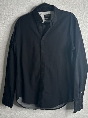 Rag&bone Black slim fit Button-Down cotton Shirt size M
